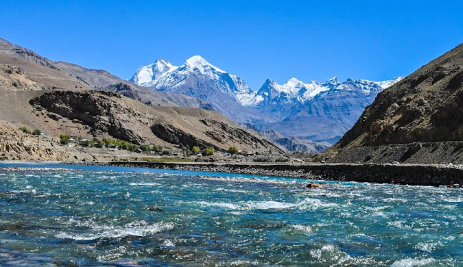 Kaza in Spiti Valley with barren mountains and clear skies — best places to visit in summer in India for offbeat Himalayan adventures.