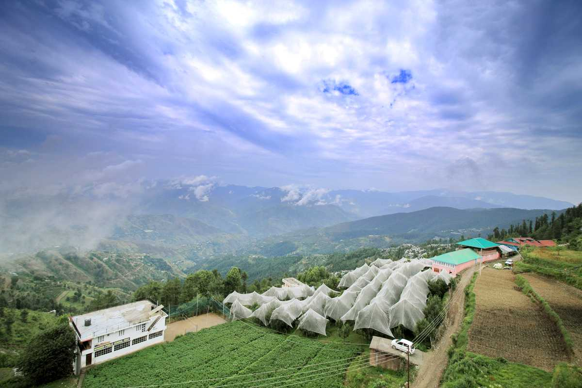 Lush green hills of Kufri and Fagu near Shimla — best places to visit in summer in India for cool weather and scenic landscapes.