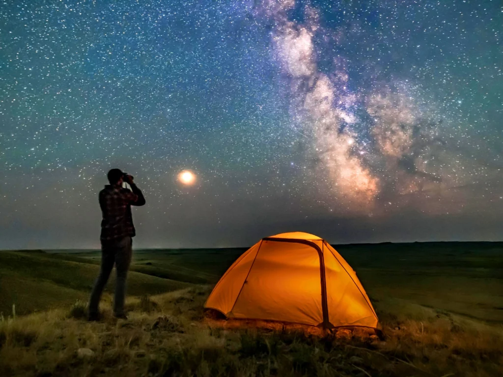 Starry night sky over Spiti Valley — best places to visit in summer in India for stargazing and cosmic silence.