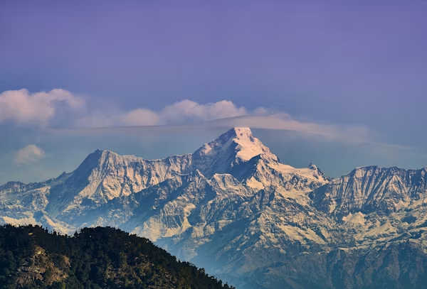 Nainital: A Romantic Lake Town Snowy mountains in Nainital — best places to visit in April in India for couples seeking a peaceful romantic getaway.