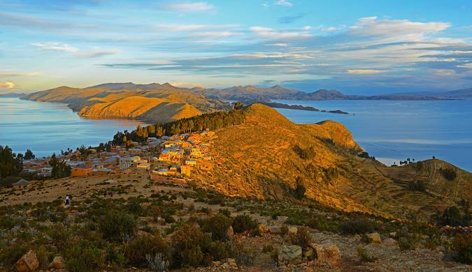 Ancient ruins and lake views on Isla del Sol — a peaceful highlight among the best things to do in Bolivia.